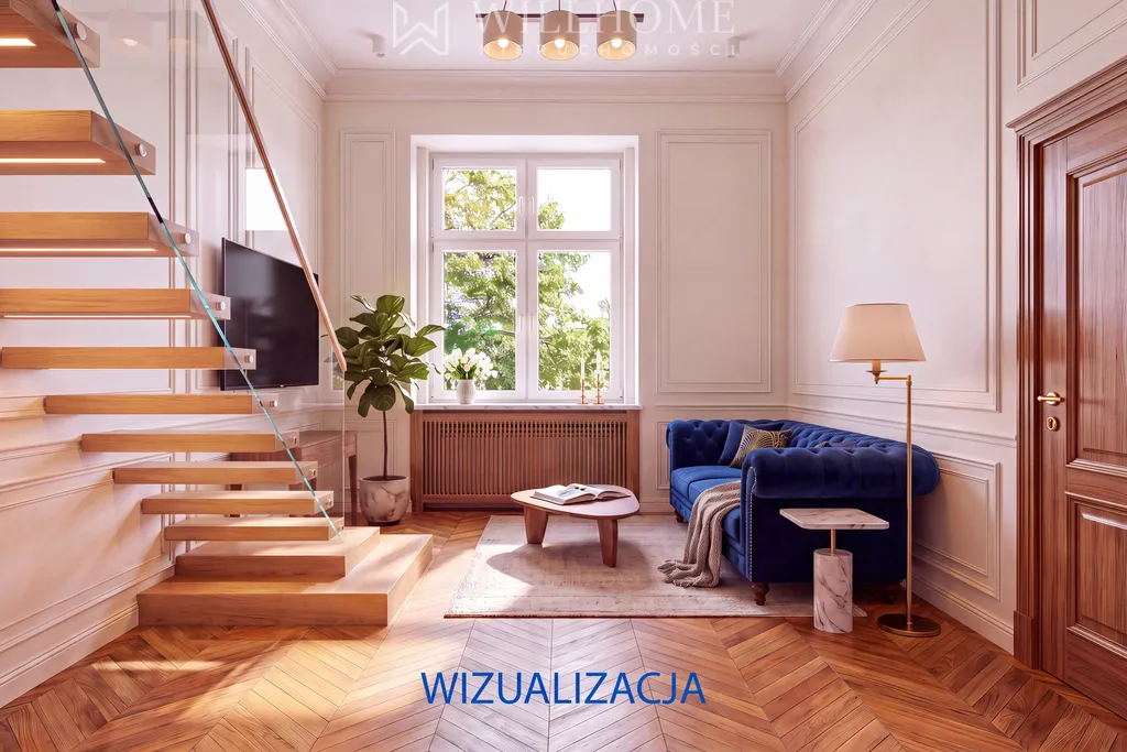 2 pokoje z ogrodem w willi (do remontu)