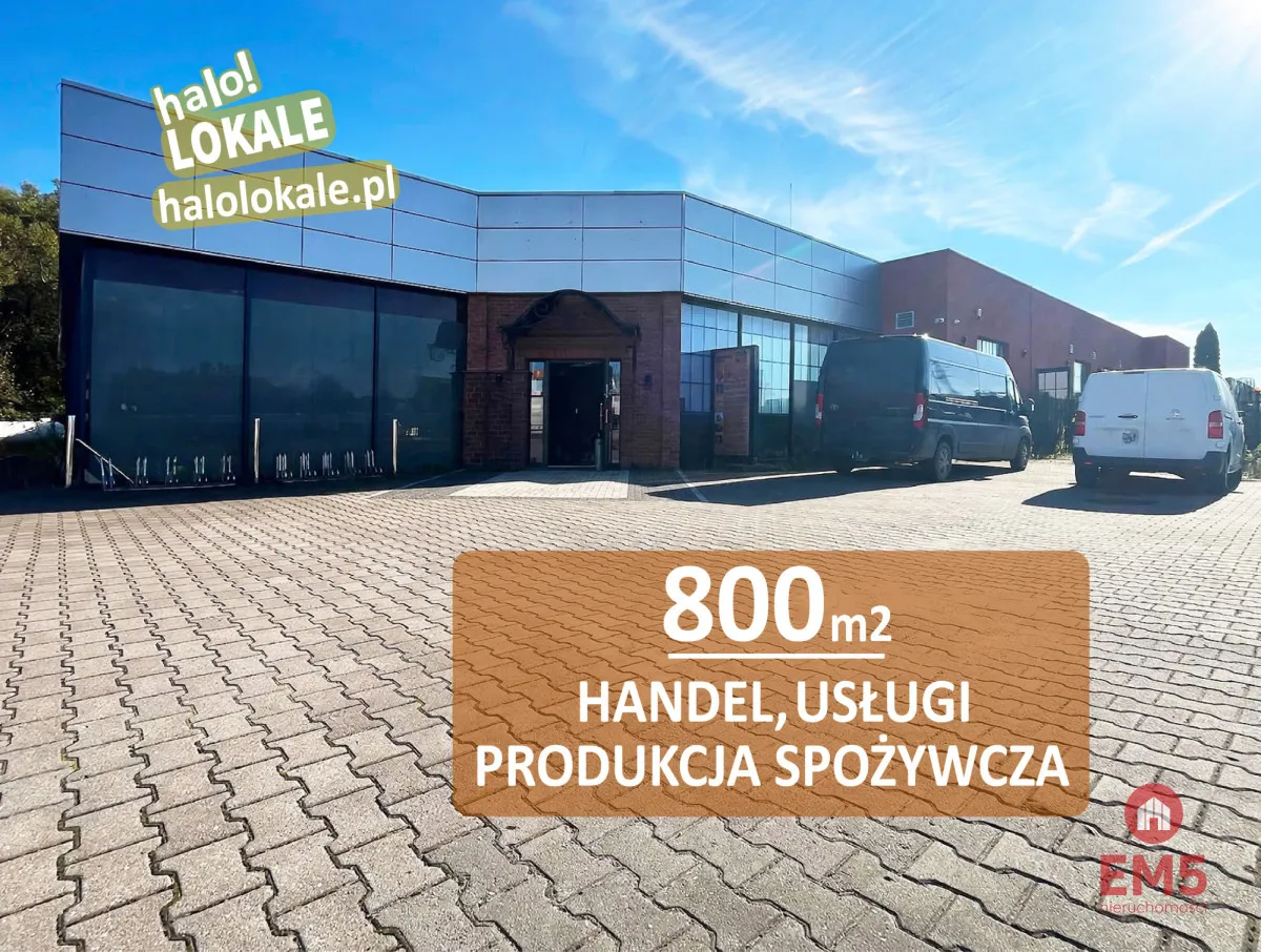 Budynek 800 m2 handel-usługi-produkcja